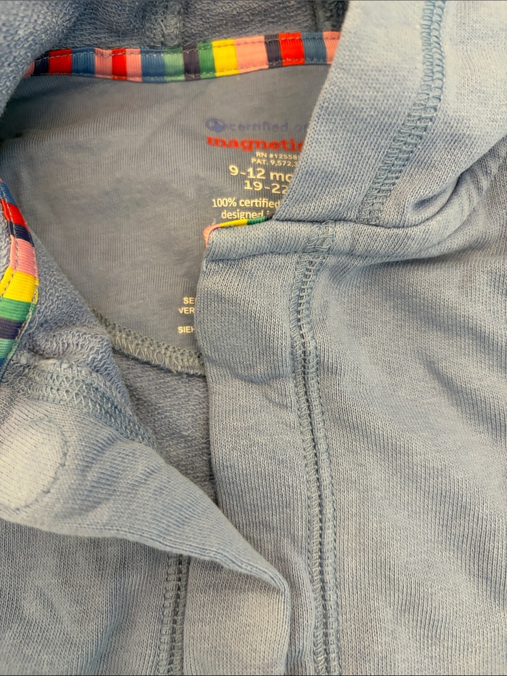 Magnetic Me Blue Hoodie Sweatshirt for Kids - Picture 3 of 3